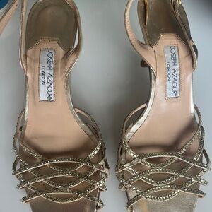 Joseph A Gold Strappy Women's Sandals